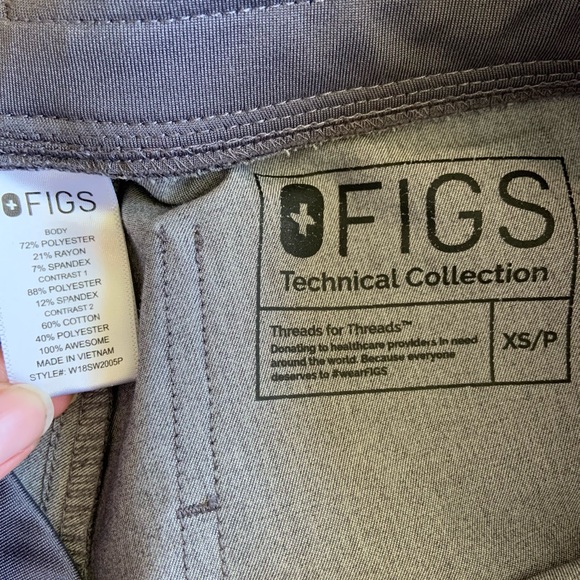 Figs Zamora Scub Jogger Pant Grey - Picture 7 of 7